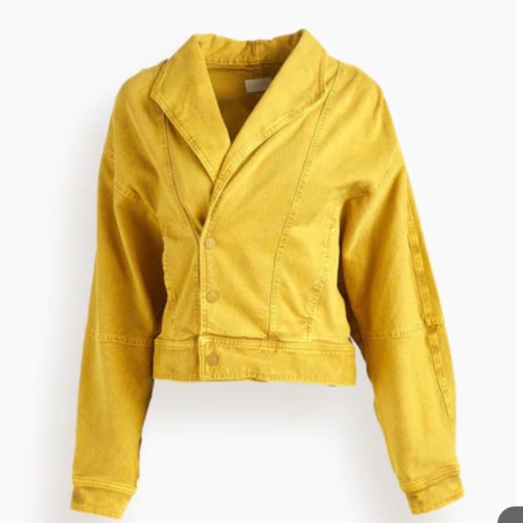 NWOT MOTHER - Yellow Denim Jacket - Picture 3 of 6